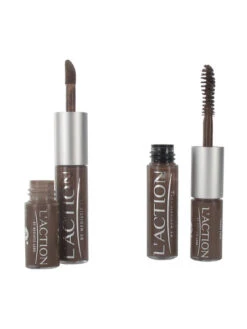 Mascara Et Gloss Cheveux Brun Foncé Semi-permanent 3 + 6 Ml