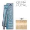 Igora Royal N°12.0 Blond Schwarzkopf 60ml -Salon De Coiffure De Mode Boutique IGO120.600