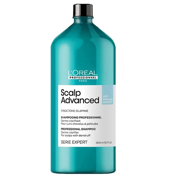 Shampoing Anti-Pelliculaire Clarifiant Scalp Advanced Serie Expert L'Oréal Professionnel 1500ml 3 Shampoing Anti-Pelliculaire Clarifiant Scalp Advanced Serie Expert L'Oréal Professionnel 1500ml